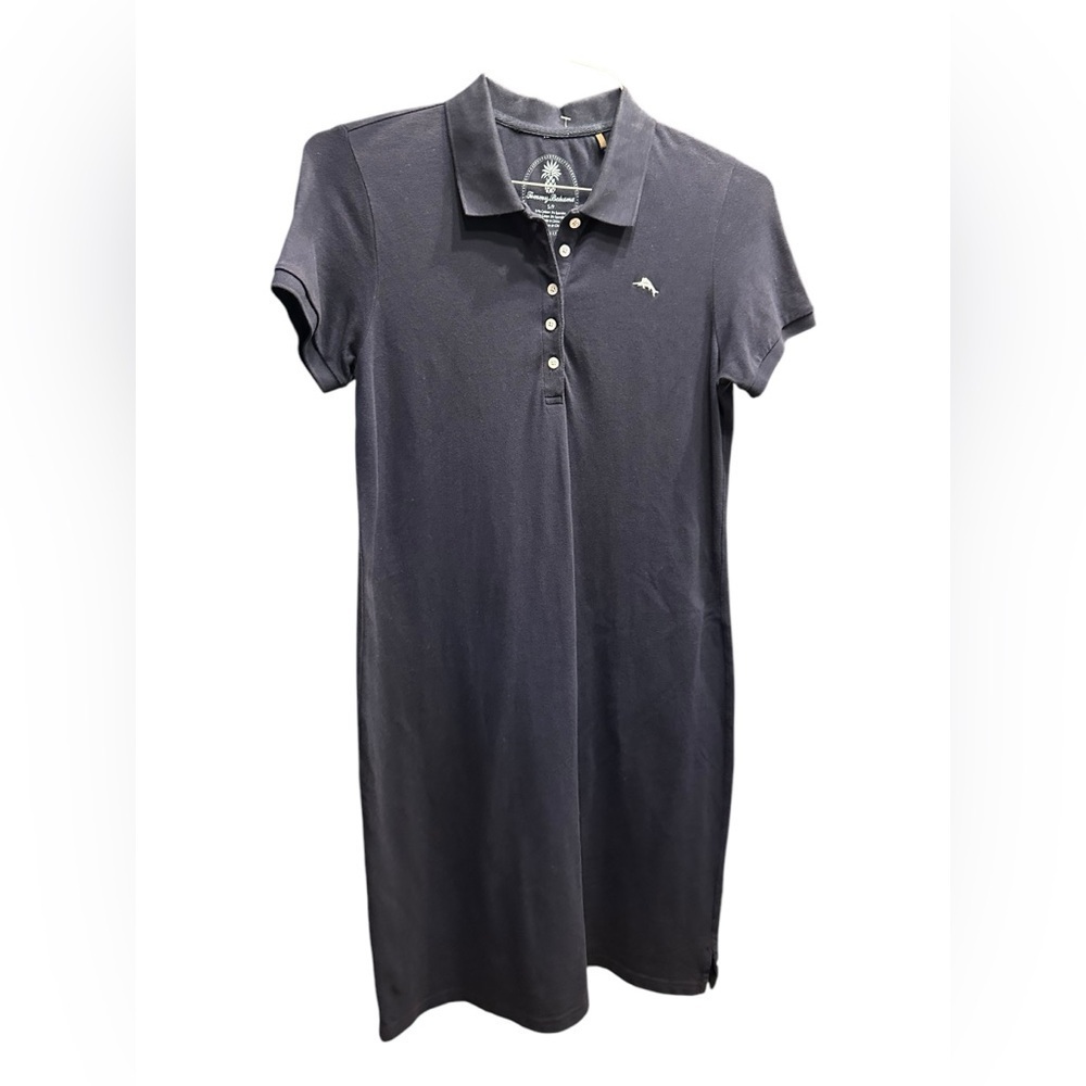 Tommy Bahama Navy Polo Dress with Embroidered Logo petite size S